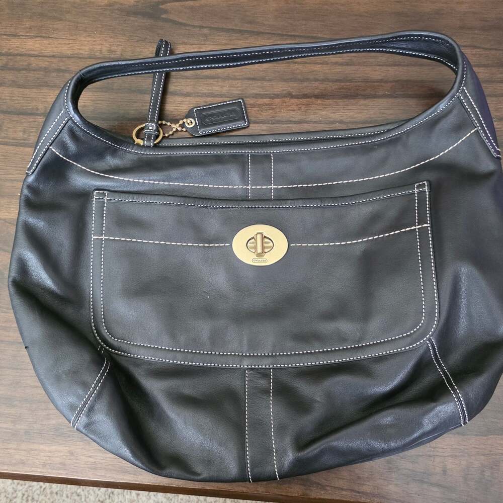 Coach Legacy Ergo Large Hobo Bag 10741 in Black Leather